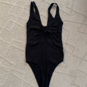 Brandy Melville Tie Front Bodysuit